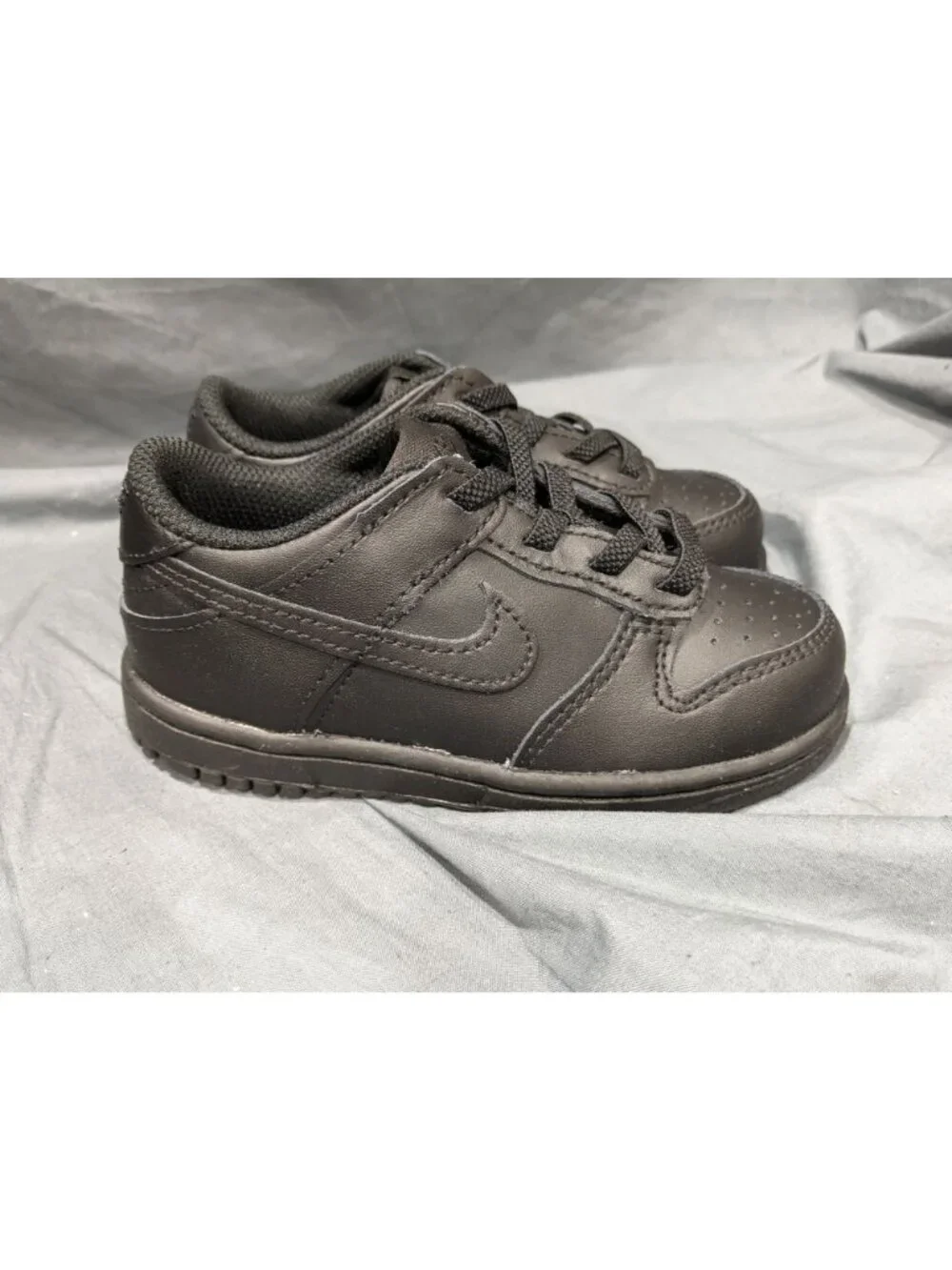 Nike Toddlers Dunk Low (TD) Sneakers Lace Up Black Size 7 NEW NO BOX!